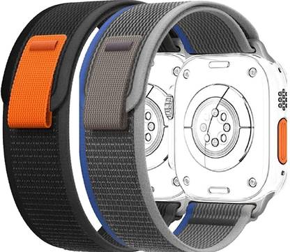 TECHNUV Trail Loop Strap Compatible with Apple Watch Strap Ultra 42/44/45/49mm, Nylon Weave Sport Loop Adjustable Strap for iWatch Ultra Series 8/7/6/5/4/3/2/1SE Smart Watch Strap