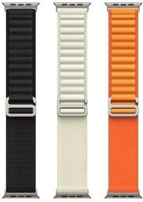 FORTUNATE Multipack Alpine Loop Nylon Bands/Straps Compatible with Watch 49mm 45mm 44mm 42mm Men & Women, Adjustable Strap with Metal G-Hook Premium Strap for iWatch Ultra Series SE 8 7 6 5 4 3 2 2 Smart Watch Strap