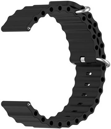 HRYFiNE 20 MM Soft Silicone Plunge Ocean Band Alpine Trail Loop Smart Watch Strap