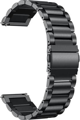 ACM Watch Strap Metal for Xiaomi Mi Watch Revolve Smartwatch Belt Black Smart Watch Strap