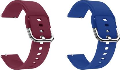 ACM Pack of 2 Watch Strap Hook for French Connection L19 (Purple/Blue) Smart Watch Strap