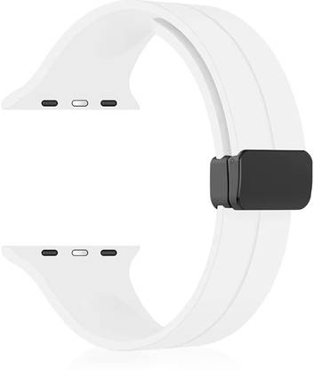 BLACK LOVIES 42 / 44 / 45 / 49 MM Silicon Magnetic Buckle Smart Watch Band Strap for Ultra Watch 49 mm, Series 8 / 7 45 mm, Series 6 / 5 / 4 44 mm, Series 3 / 2 / 1 42 mm, T800 Ultra, Watch 8 Ultra, i8 Pro Max, W26, T800 Smart Watch Strap Smart Watch Strap
