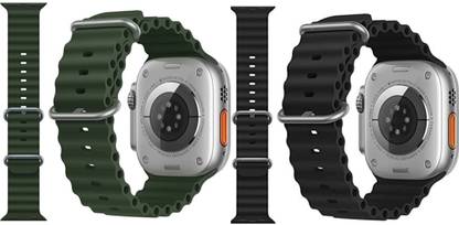 THE MOBILE POINT 42/44/45/49MM Smooth Soft Silicon sport Belt for Series Ultra/8/7/6/5 ( only Belt) Smart Watch Strap