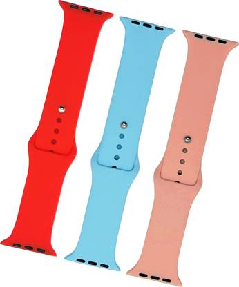 BLACK LOVIES Watch Strap Compatible with Apple Watch Straps 42mm 44mm, Soft Silicone Belt Sport Wristbands Smart Watch Band for iWatch Series SE 6/5/4/3/2/1 (PACK OF 3) Smart Watch Strap