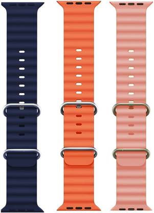 PUNAK Ocean Smart Watch Strap Belt for Ultra Watch 49 mm, Series 8 / 7 45 mm, Series 6 / 5 / 4 44 mm, Series 3 / 2 / 1 42 mm, T800 Ultra, Watch 8 Ultra, i8 Pro Max, W26, S8 Ultra, Smart Watch Strap