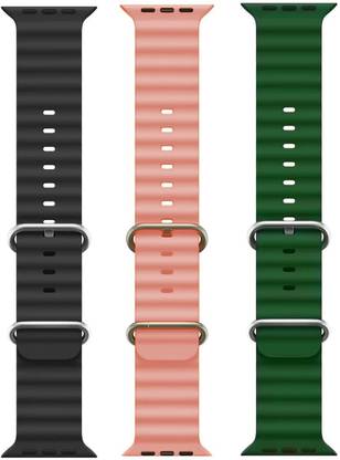 PUNAK Ocean Smart Watch Strap Belt for Ultra Watch 49 mm, Series 8 / 7 45 mm, Series 6 / 5 / 4 44 mm, Series 3 / 2 / 1 42 mm, T800 Ultra, Watch 8 Ultra, i8 Pro Max, W26, S8 Ultra, Smart Watch Strap