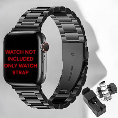 BinkSon Ultra Luxury Stainless Steel Metal Chain Strap with Adjustable Magnetic Closure 45MM Watch Strap for iWatch Band 49MM 46MM 45MM 44MM 42MM || Metal Watch Strap for iWatch Series Ultra2 Ultra 10 9 8 7 6 SE 5 4 3 2 1 Smart Watch Strap