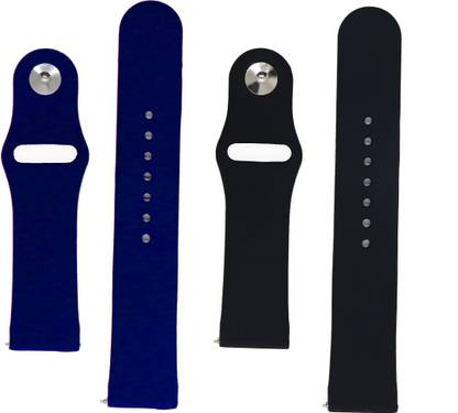 BLACK LOVIES 22 mm Soft Silicon Smartwatch Strap Compatible with Noice Color fit Ultra Smart Watch Strap