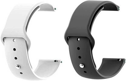 PUNAK 22MM Silicon Smartwatch Band Straps Pack of 2 Smart Watch Strap