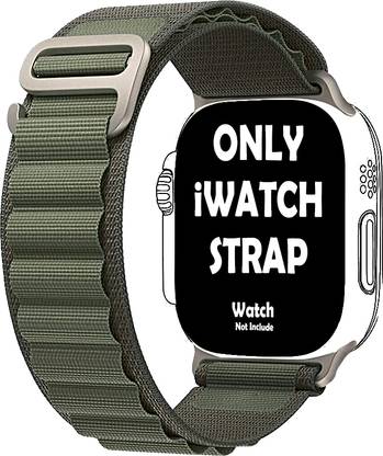 StrapsKart Alpine iWatch Ultra 49mm /45mm/44mm/42mm/ Series 8/7/6/5/4/3/SE Nylon Loop Band Smart Watch Strap