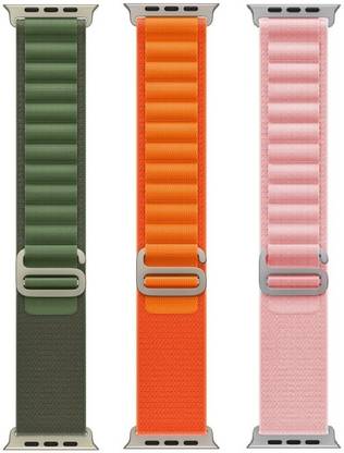 BLACK LOVIES Loop Smart Watch Strap Belt for Ultra Watch 49 mm, Series 8 / 7 45 mm, Series 6 / 5 / 4 44 mm, Series 3 / 2 / 1 42 mm, T800 Ultra, Watch 8 Ultra, i8 Pro Max, W26, T800. Smart Watch Strap