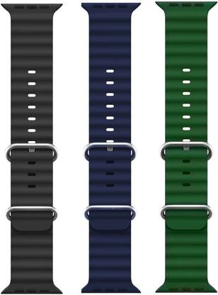 PUNAK Ocean Smart Watch Strap Belt for Ultra Watch 49 mm, Series 8 / 7 45 mm, Series 6 / 5 / 4 44 mm, Series 3 / 2 / 1 42 mm, T800 Ultra, Watch 8 Ultra, i8 Pro Max, W26, S8 Ultra, Smart Watch Strap