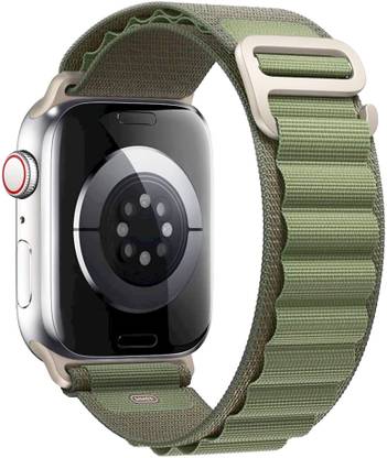 ADAMO Nylon Sport Alpine Loop Watch Straps Apple Watch Band with Silver G-Hook Strap for iWatch Series 8 7 6 5 4 3 2 1 SE (42/44/45MM) SMARTWATCH NOT INCLUDE Smart Watch Strap