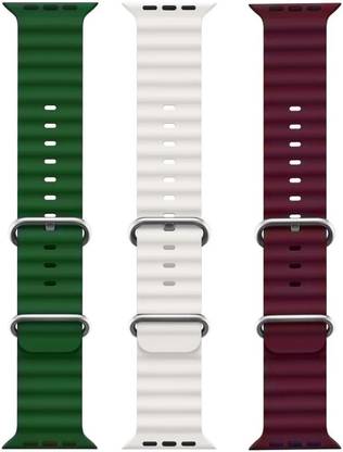 PUNAK Ocean Smart Watch Strap Belt for Ultra Watch 49 mm, Series 8 / 7 45 mm, Series 6 / 5 / 4 44 mm, Series 3 / 2 / 1 42 mm, T800 Ultra, Watch 8 Ultra, Max, W26, S8 Ultra, Smart Watch Strap