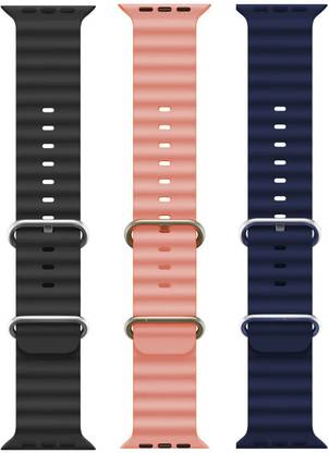 PUNAK Ocean Smart Watch Strap Belt for Ultra Watch 49 mm, Series 8 / 7 45 mm, Series 6 / 5 / 4 44 mm, Series 3 / 2 / 1 42 mm, T800 Ultra, Watch 8 Ultra, i8 Pro Max, W26, S8 Ultra, Smart Watch Strap