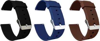 ACM Pack of 3 Watch Strap for Timex Iconnect Calling Plus Smartwatch Belt 3689166 mm Silicone Watch Strap