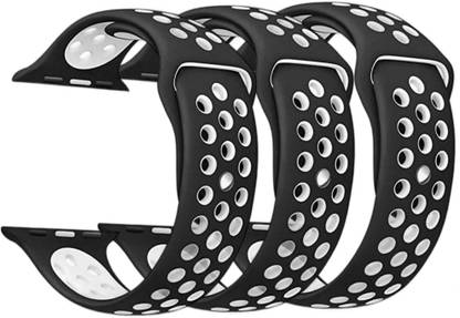 JOKIN (Pack of 3)Strap Compatible for Watch Band 42mm 44mm 45mm Adjustable Silicone Wristband Sport Loop for Watch Series 7/6/5/4/3/2/1, SE Smart Watch Strap