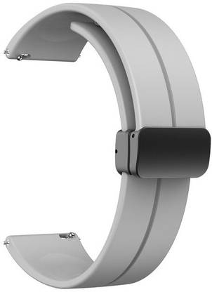 AOnes Silicone Belt Magnetic Folding Buckle for Boat Wave Sigma 3 Smart Watch Strap