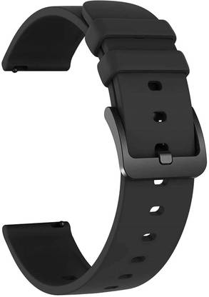 IIK Collection Black 22mm Silicon Strap Compatible With Smart Watch Strap