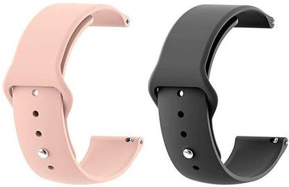 PUNAK 22MM Silicon Smartwatch Band Straps Pack of 2 Smart Watch Strap