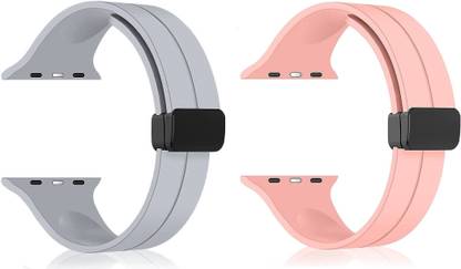 BLACK LOVIES Soft Silicon Magnetic Smart Watch Strap Belt for Ultra Watch 49 mm, Series 8 / 7 45 mm, Series 6 / 5 / 4 44 mm, Series 3 / 2 / 1 42 mm, T800 Ultra, Watch 8 Ultra, i8 Pro Max, W26, T800 Smart Watch Strap