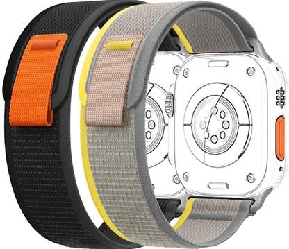 TECHNUV Trail Loop Strap Compatible with Apple Watch Strap Ultra 42/44/45/49mm, Nylon Weave Sport Loop Adjustable Strap for iWatch Ultra Series 8/7/6/5/4/3/2/1SE Smart Watch Strap