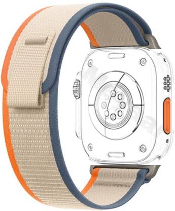 DARKFIT Trail Loop Band/Strap Compatible with Watch 49mm 46mm 45mm 44mm 42mm, Adjustable Velcro Premium Strap for iWatch Ultra & Ultra 2 Series SE 10 9 8 7 6 5 4 3 2 1 (Only 1 Pc Trail Loop Strap, Watch Not Included) Smart Watch Strap