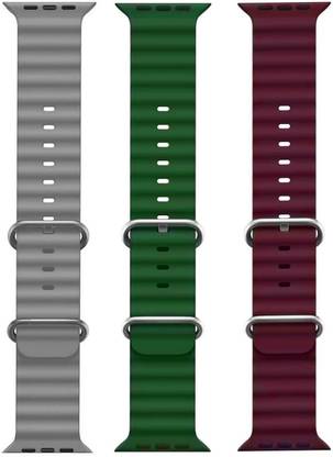 PUNAK Ocean Smart Watch Strap Belt for Ultra Watch 49 mm, Series 8 / 7 45 mm, Series 6 / 5 / 4 44 mm, Series 3 / 2 / 1 42 mm, T800 Ultra, Watch 8 Ultra, i8 Pro Max, W26, S8 Ultra, Smart Watch Strap
