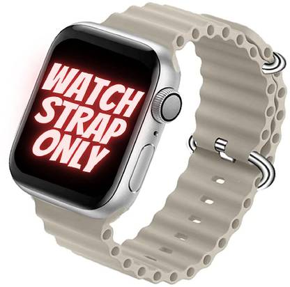 RUPELIK Silicone iWatch Strap Series 7,6,5,4,3,2,1/SE Compatible For Strap 40mm/41mm/38mm Smart Watch Strap