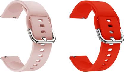 ACM Pack of 2 Watch Strap Hook for Fire Boltt Mercury Bsw006 (Creame/Red) Smart Watch Strap