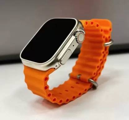 CHG Ultra New Series Ultra Smart Watch Ultra Smartwatch Men Women Bluetooth Call Waterproof Wireless Charging HD Screen (Orange) Smart Band Strap