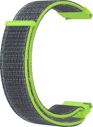 ACM Watch Strap Nylon Soft Loop 22mm for Amazfit Gtr2e (Band Neon Green) Smart Watch Strap