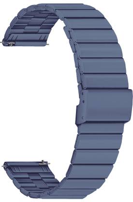 ACM Watch Strap Adjustable Steel for Maxima Max Pro Radiance Smartwatch Belt Band Grey Smart Watch Strap