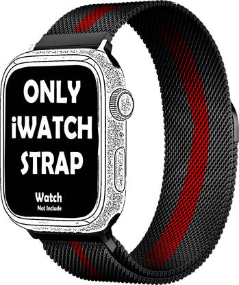 MobiLooks Milanese iWatch Ultra 49mm /45mm/44mm/42mm/ Series 8/7/6/5/4/3/SE Silicone Loop Band Smart Watch Strap