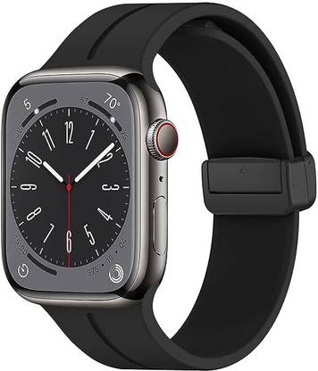 DARKFIT Magnetic Clasp Silicone Bands/Straps Compatible with Watch 49mm 46mm 45mm 44mm 42mm, Adjustable Magnetic Strap for iWatch Ultra & Ultra 2 Series SE 10 9 8 7 6 5 4 3 2 1 (Only Strap, Watch NOT Included) Smart Watch Strap