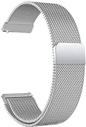 BLACK LOVIES 22MM MAGNETIC MILANESE MESH LOOP BELT Smart Watch Strap