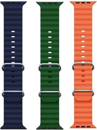 BLACK LOVIES Ocean Smart Watch Strap Belt for Ultra Watch 49 mm, Series 8 / 7 45 mm, Series 6 / 5 / 4 44 mm, Series 3 / 2 / 1 42 mm, T800 Ultra, Watch 8 Ultra, i8 Pro Max, W26, T800 Smart Watch Strap