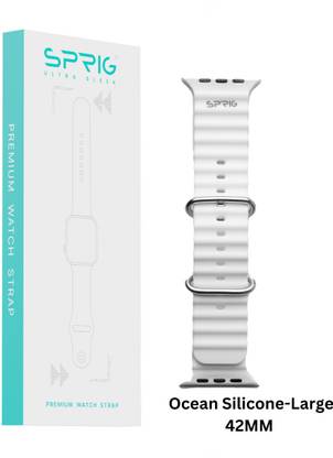 Sprig Liquid Silicon Ocean Strap for iWatch Series 1 (Large 42MM) Smart Watch Strap