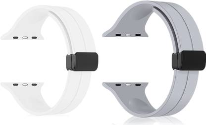BLACK LOVIES Soft Silicon Magnetic Smart Watch Strap Belt for Ultra Watch 49 mm, Series 8 / 7 45 mm, Series 6 / 5 / 4 44 mm, Series 3 / 2 / 1 42 mm, T800 Ultra, Watch 8 Ultra, i8 Pro Max, W26, T800 Smart Watch Strap