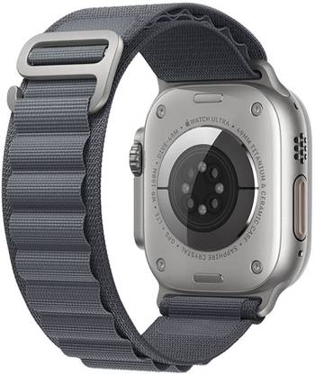 ADAMO Nylon Silver G-Hook Strap for iWatch Series 8-1 (42/44/45MM) WATCH NOT INCLUDE Smart Watch Strap