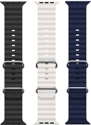 PUNAK Ocean Smart Watch Strap Belt for Ultra Watch 49 mm, Series 8 / 7 45 mm, Series 6 / 5 / 4 44 mm, Series 3 / 2 / 1 42 mm, T800 Ultra, Watch 8 Ultra, i8 Pro Max, W26, S8 Ultra, Smart Watch Strap