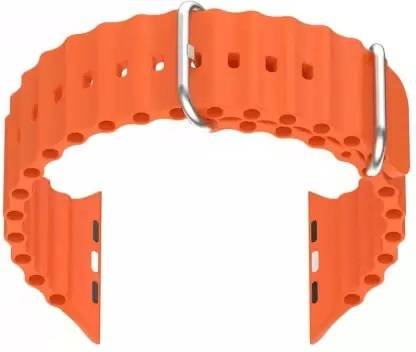 RUPELIK Silicone Flaxible Ocean Strap For Series 10/9/8/7/6/5/4/3/2/1/SE Size 49mm/45mm/44mm/42mm Smart Watch Strap