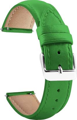 ACM Watch Strap Leather Belt for Goqii Smart Vital Ultra Smartwatch Band Green Smart Watch Strap