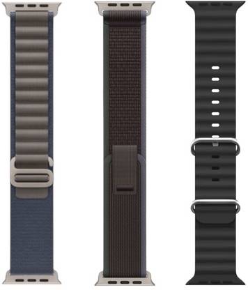 onefit Premium Combo of Alpine, Trail & Ocean Loop Band for 42,44,45,49(mm) Smart Watch Strap