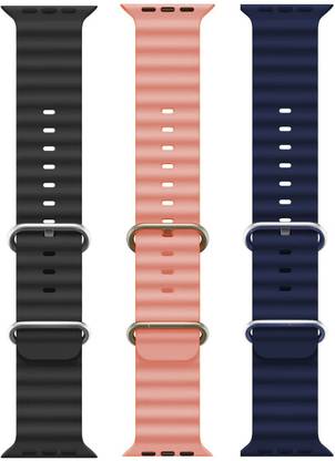 BLACK LOVIES Ocean Smart Watch Strap Belt for Ultra Watch 49 mm, Series 8 / 7 45 mm, Series 6 / 5 / 4 44 mm, Series 3 / 2 / 1 42 mm, T800 Ultra, Watch 8 Ultra, i8 Pro Max, W26, S8 Ultra, Smart Watch Strap