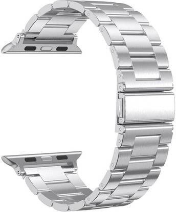PUNAK Stainless Steel Metal Chain Strap For Ultra Watch 49 mm, Series 8 / 7 45 mm, Series 6 / 5 / 4 44 mm Smart Watch Strap