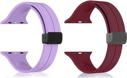 PUNAK Soft Silicon Magnetic Smart Watch Strap Belt for Ultra Watch 49 mm, Series 8 / 7 45 mm, Series 6 / 5 / 4 44 mm, Series 3 / 2 / 1 42 mm, T800 Ultra, Watch 8 Ultra, i8 Pro Max, W26, T800 Smart Watch Strap