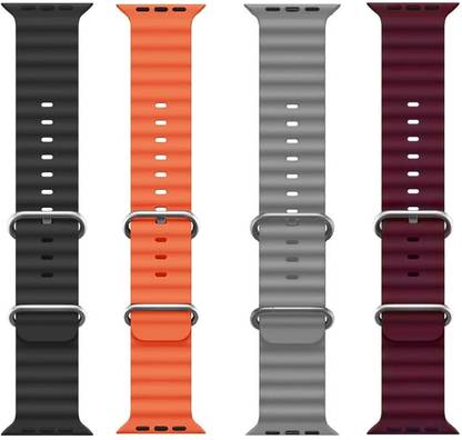 PUNAK Smart Watch Strap Belt for Ultra Watch 49 mm, Series 8 / 7 45 mm, Series 6 / 5 / 4 44 mm, Series 3 / 2 / 1 42 mm, T800 Ultra, Watch 8 Ultra, i8 Pro Max, W26, T800. Smart Watch Strap