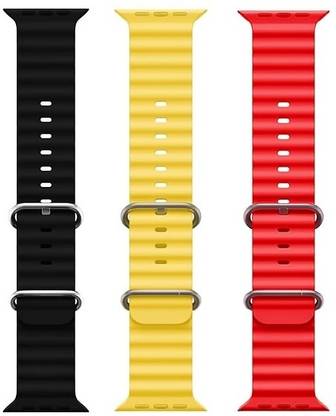Webilla Ocean Smart Watch Strap Belt for Ultra Watch 49 mm, Series 8 / 7 45 mm, Series 6 / 5 / 4 44 mm, Series 3 / 2 / 1 42 mm, T800 Ultra, Watch 8 Ultra, i8 Pro Max, W26, T800,T900,T10,I8 pro,I7 pro,S8 ultra,watch 8,Watch 9 Smart Watch Strap