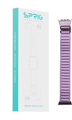 Sprig Liquid Silicon Dual Color Strap for iWatch SE Gen 1 (Small 44MM) Smart Watch Strap